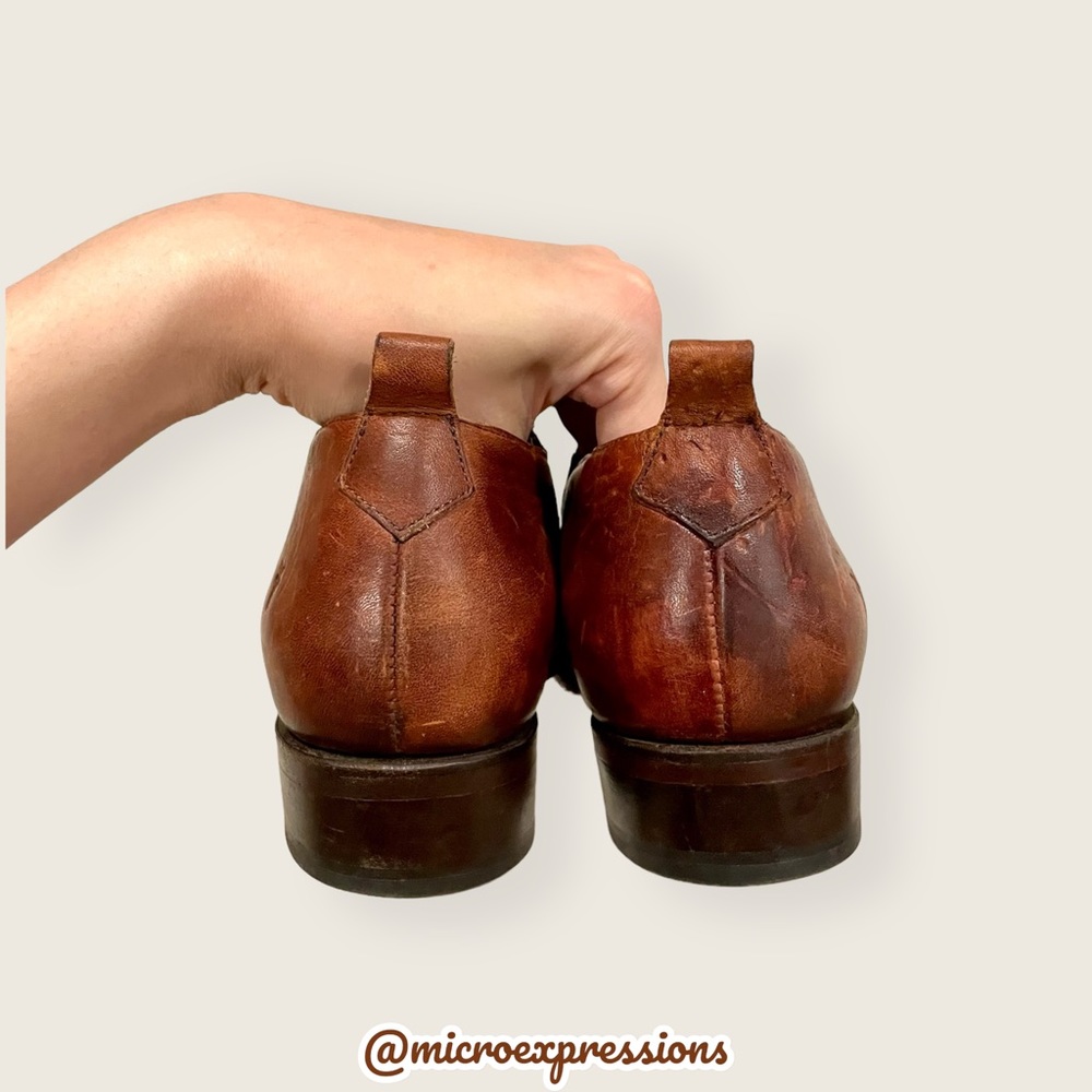 $369 Frye Billy Shootie Cognac Leather Southwestern Casual Pointed Ankle Booties - Picture 13 of 16